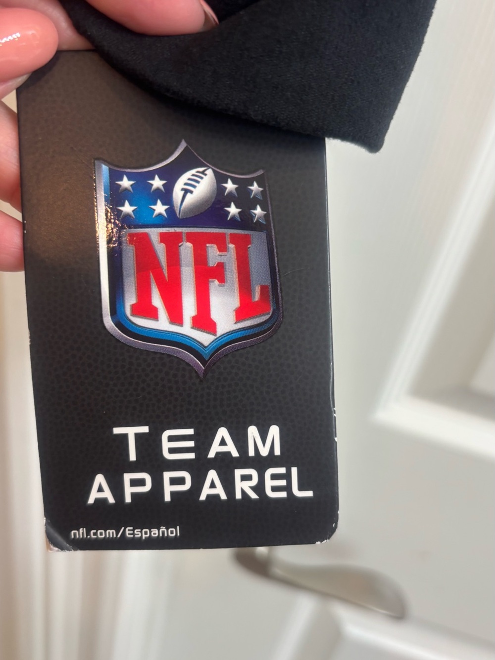 BNWT NFL Raiders Black Cropped Crewneck Sweatshirt - Picture 4 of 5
